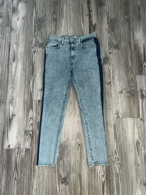 Levi's Two-Tone Light and Dark Blue Skinny Jeans